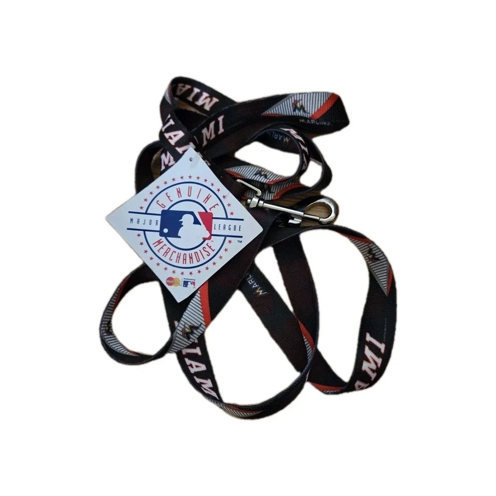 MLB Miami Marlins Pet Dog Leash NWT Baseball 75
